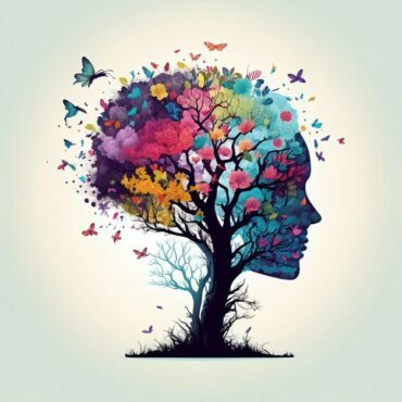 tree-with-human-brain-as-its-branches-adorned-with-flowers-butterflies-represents-concepts-selfcare-mental-health-positive-thinking-creative-mind-generative